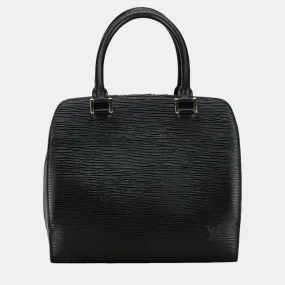 Black Leather PM Pont Neuf Satchel Bag