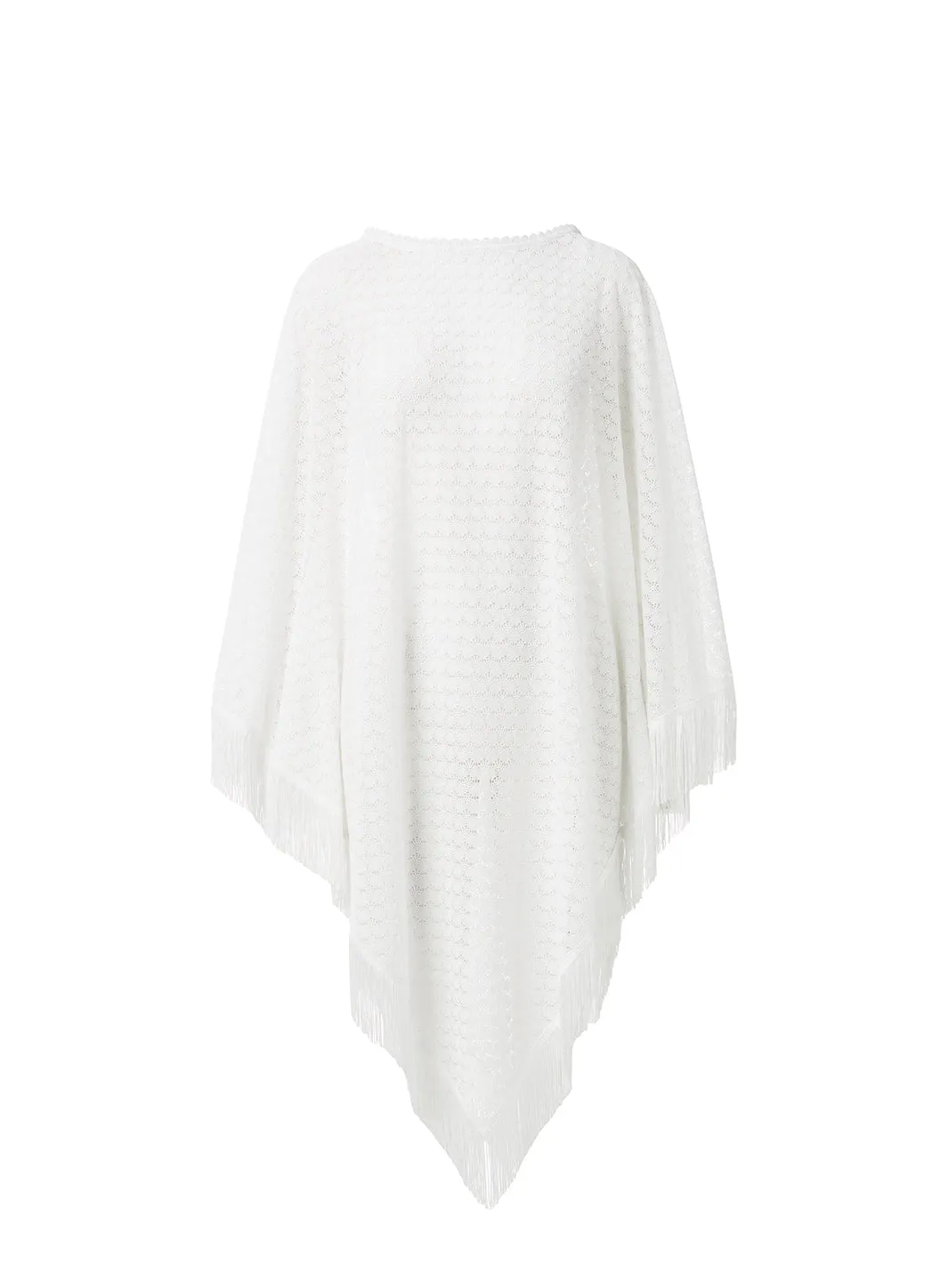 Blair White Poncho