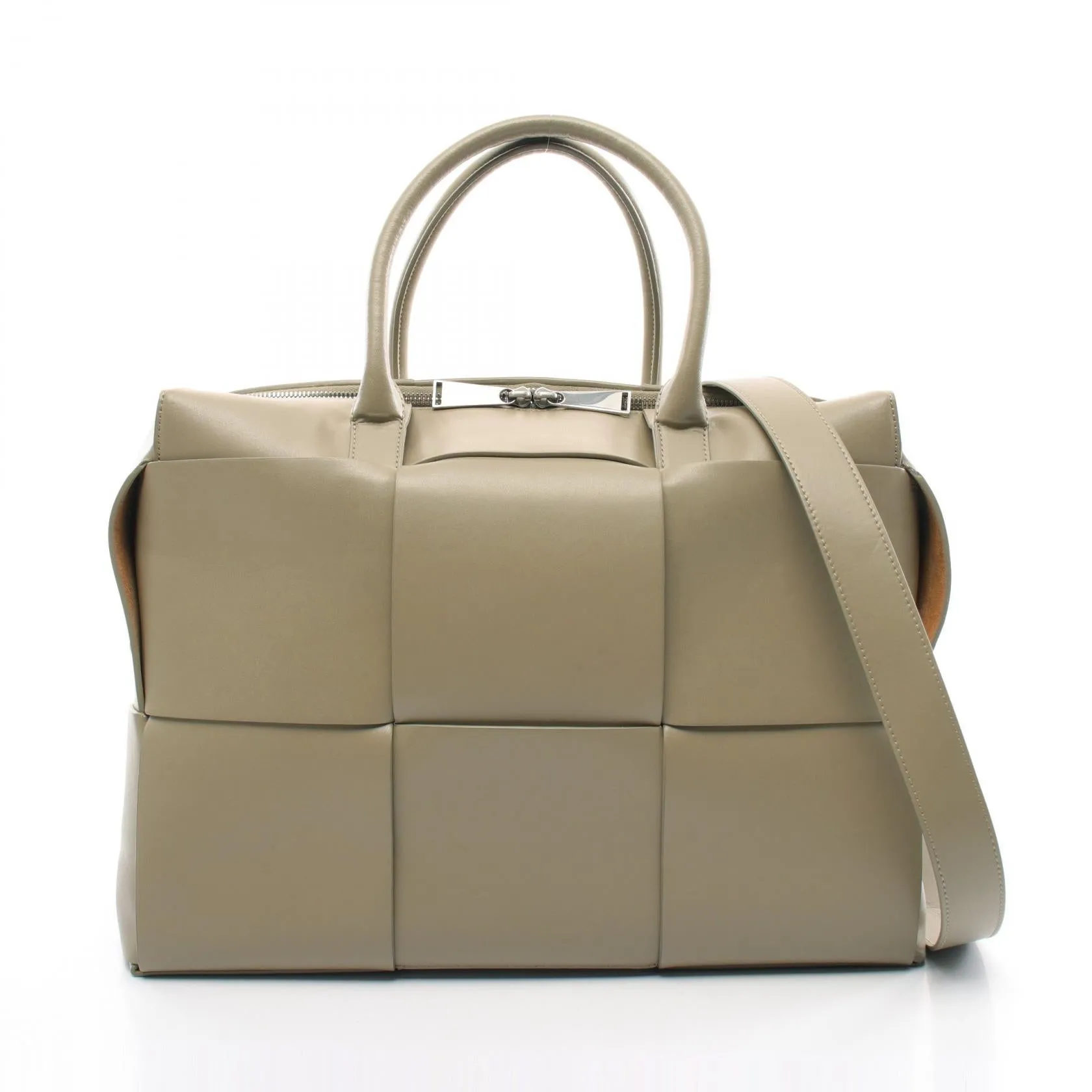 Bottega Veneta The Arco Leather Briefcase