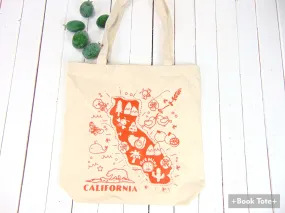 Canvas Tote Bag "California Map" [FREE SHIPPING]