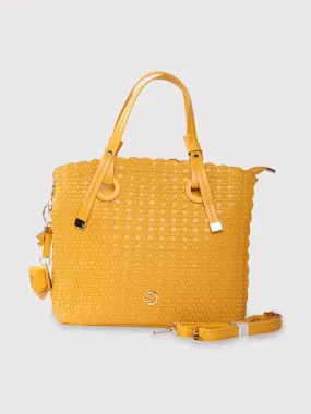 Caprese Andrea Satchel Medium Handbag Yellow