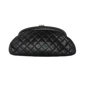 Chanel bag Black Quilted Caviar Leather Timeless Clutch