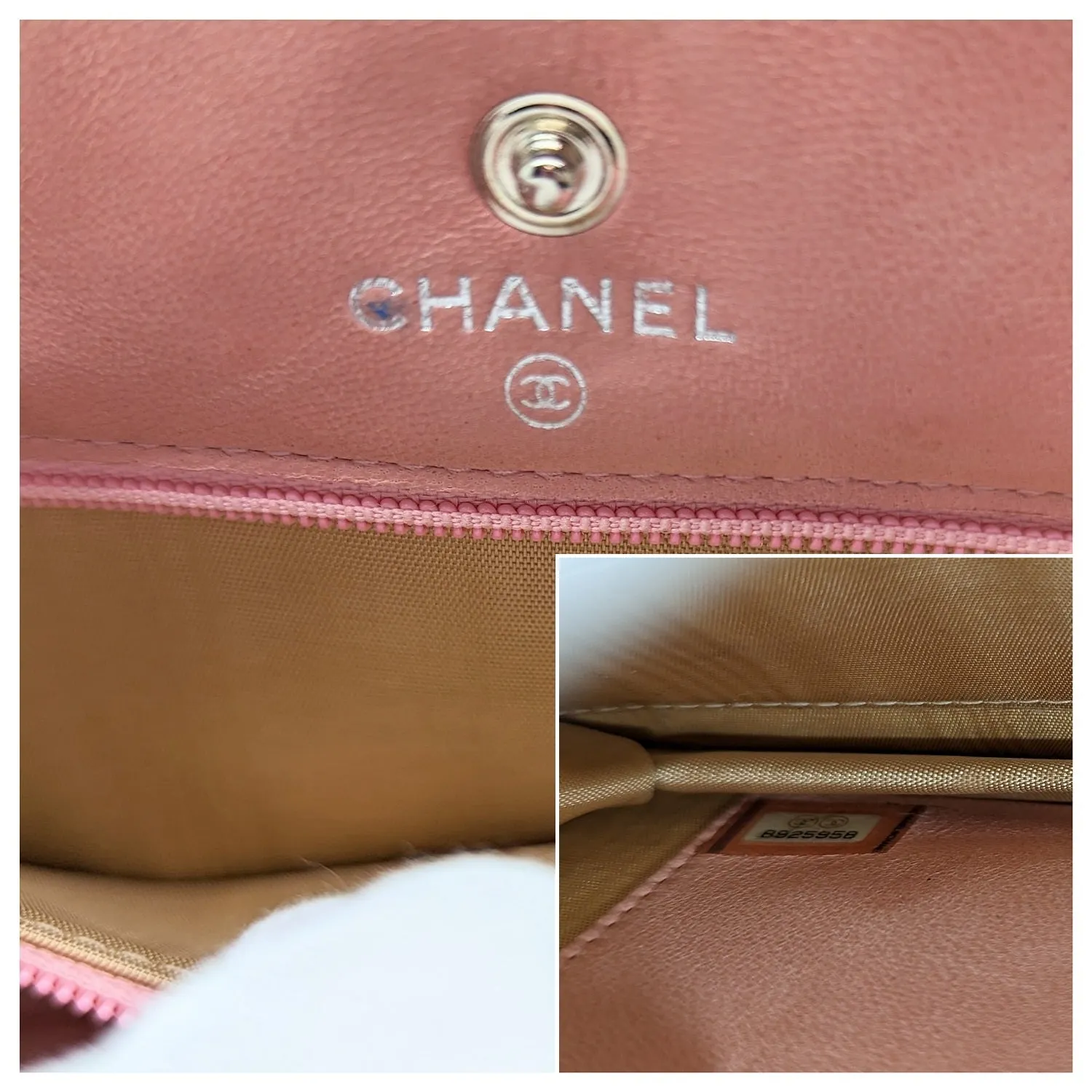 Chanel bags Vintage Pink Caviar Timeless Wallet On Chain WOC