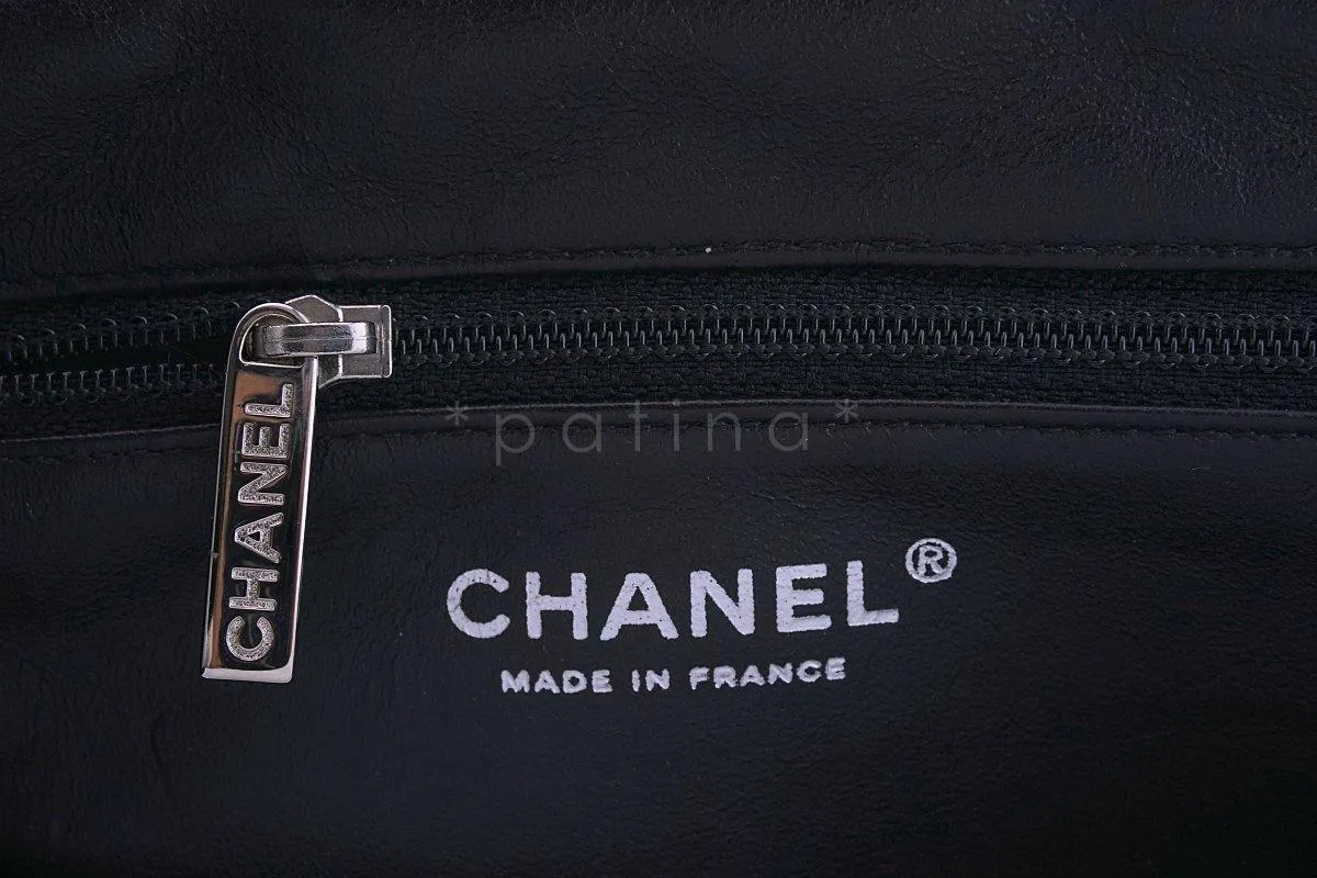 Chanel Black Caviar Timeless Quilted Clutch Bag SHW