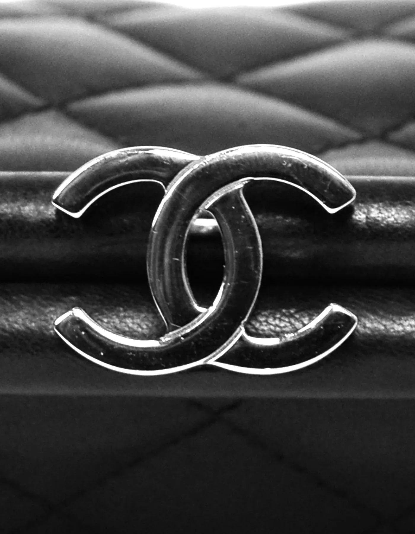 Chanel Black Lambskin Leather Quilted Timeless Clutch Bag