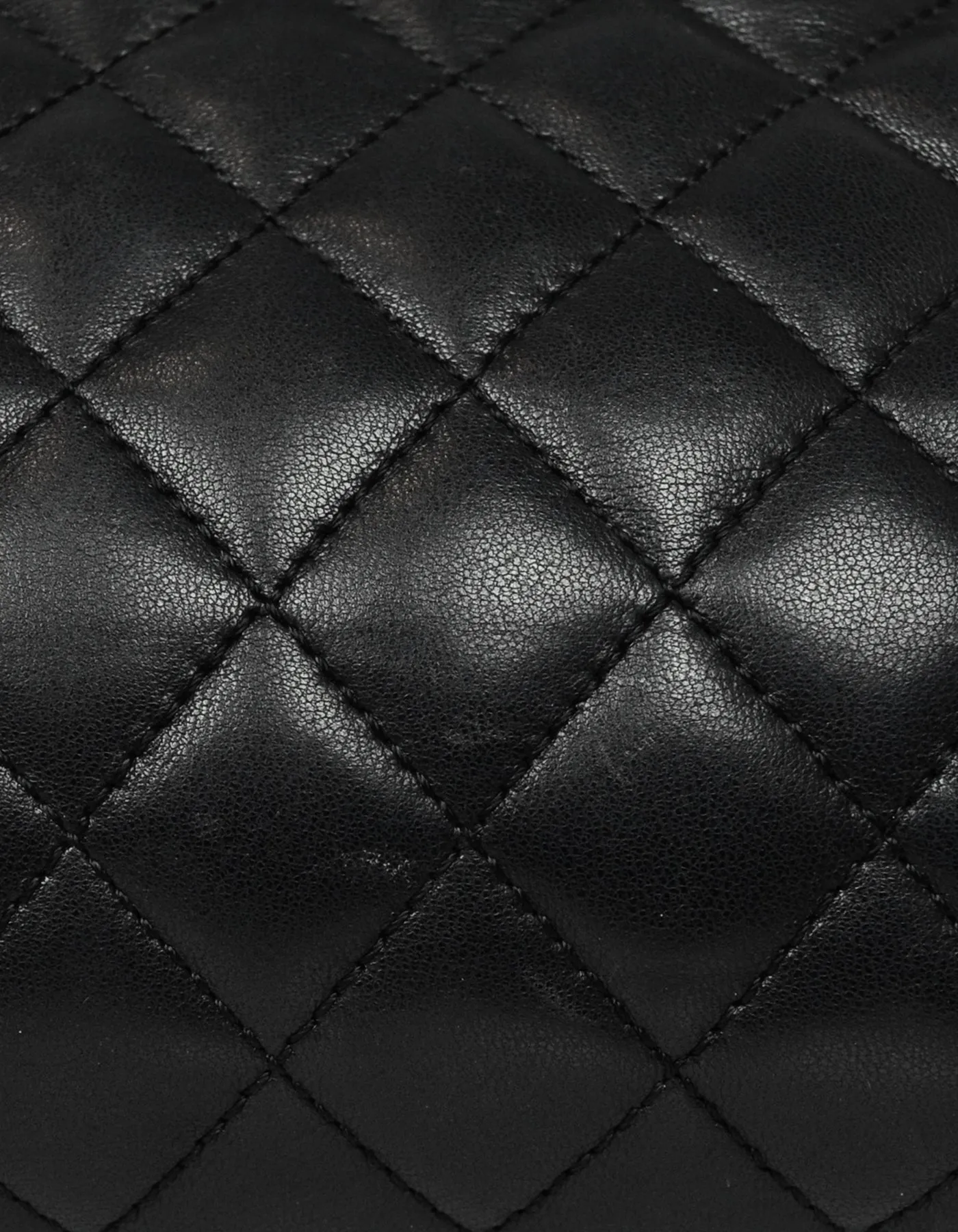 Chanel Black Lambskin Leather Quilted Timeless Clutch Bag