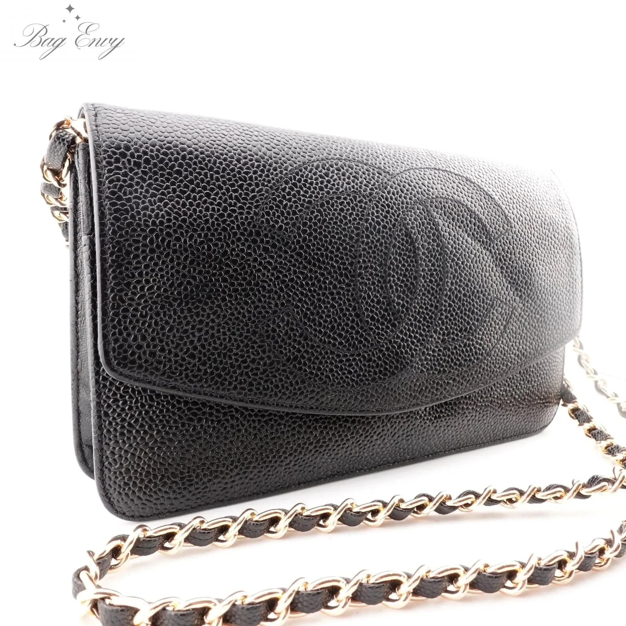 CHANEL Caviar Timeless Clutch on Chain