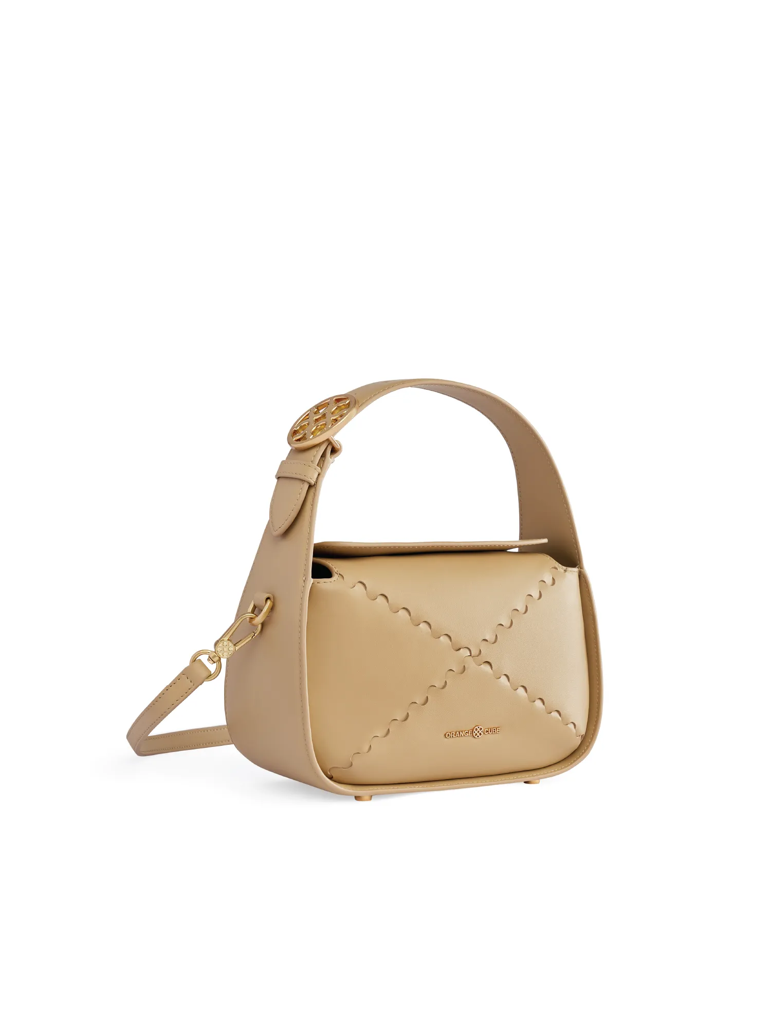 Classic Mosaic Box Bag - Light Brown