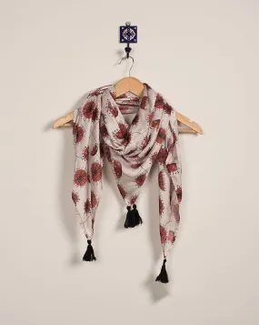 Digital Print Modal Satin Scarf