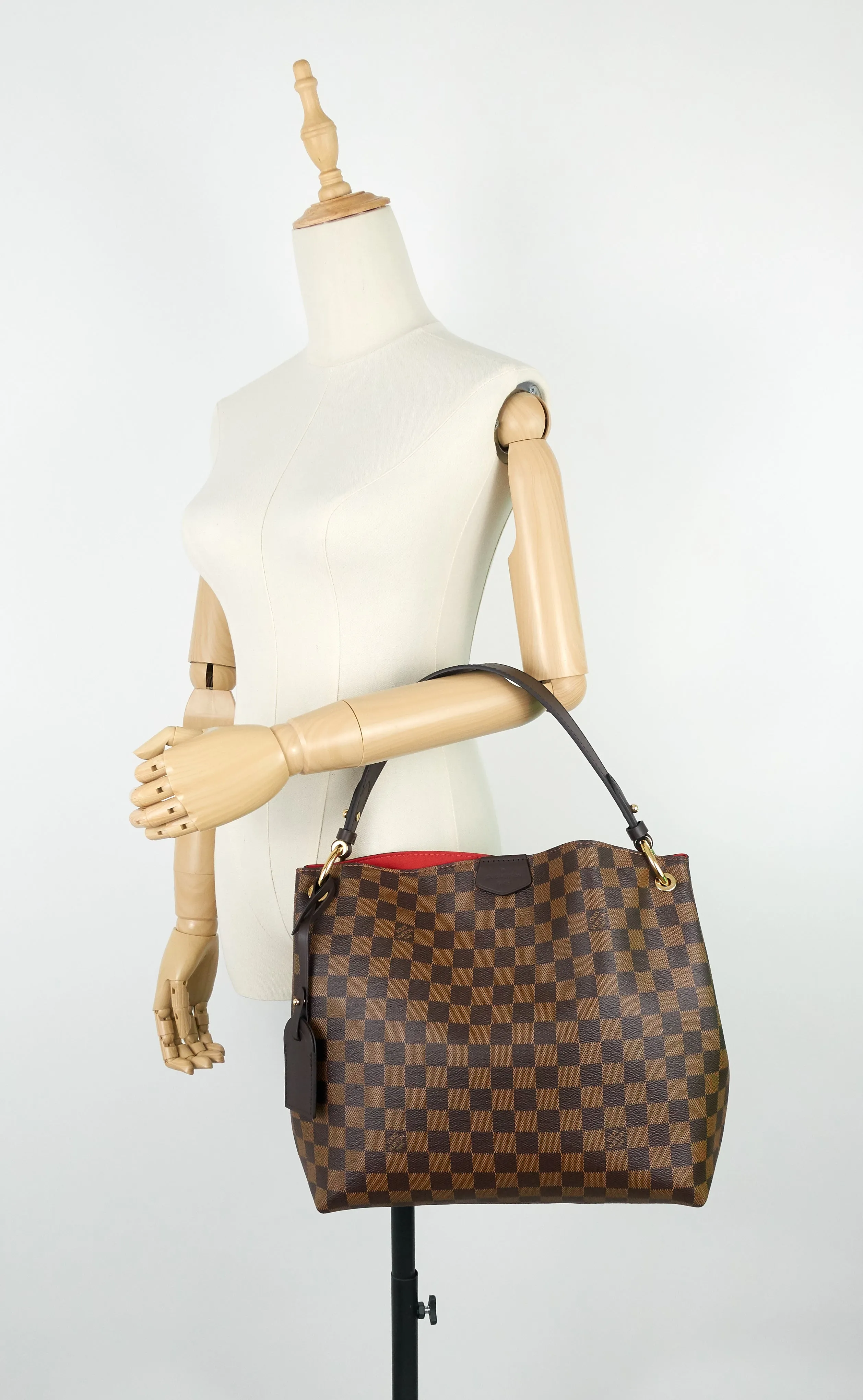 Graceful PM Damier Ebene Canvas Bag