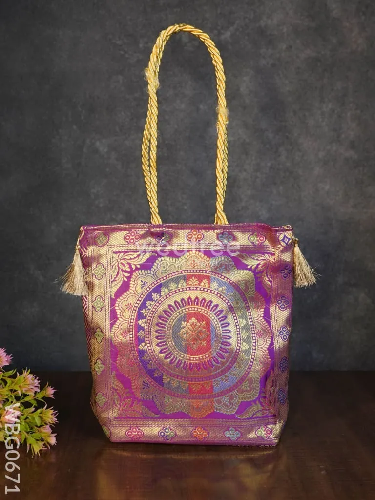 Grand Banarasi Hand bag (12x12)  - WBG0671