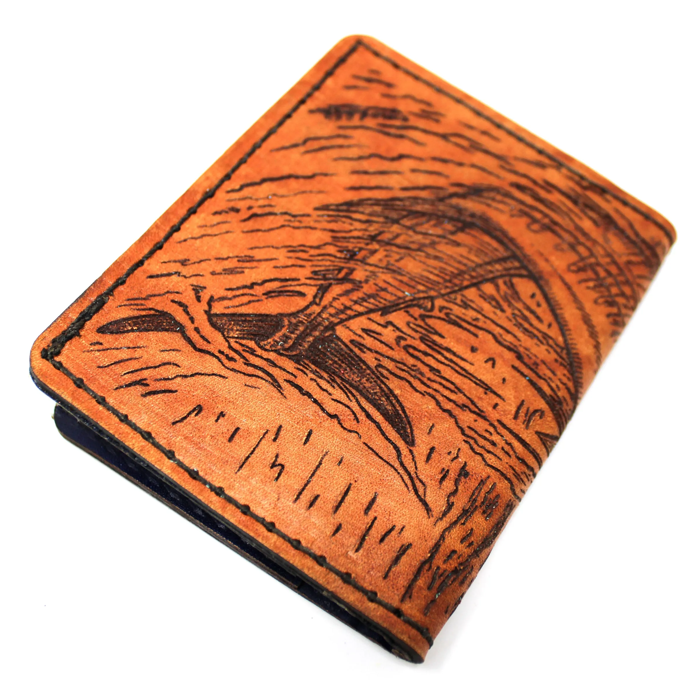 Leather Original Mens Wallet - Blue Marlin