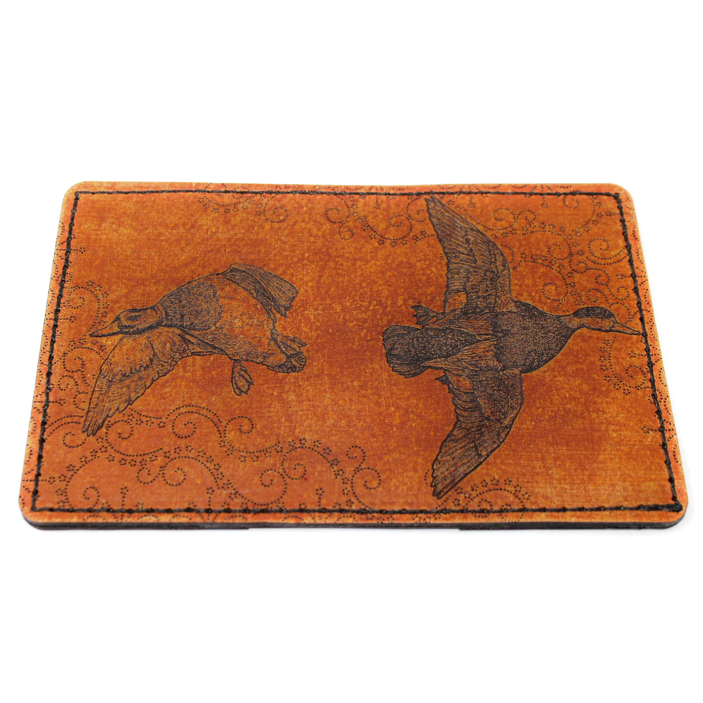 Leather Original Mens Wallet -  Duck Hunt