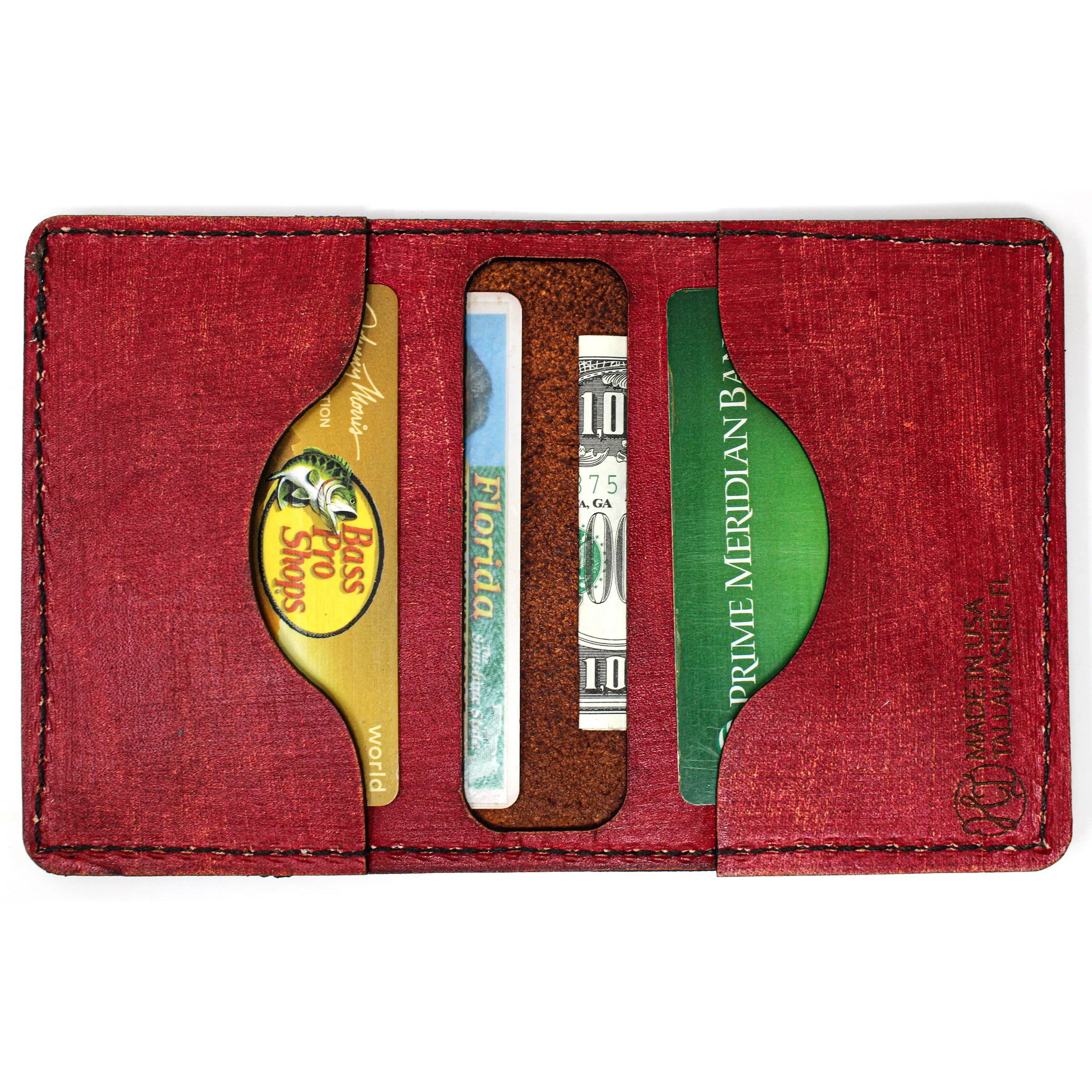 Leather Original Mens Wallet -  FL Flag Swordfish