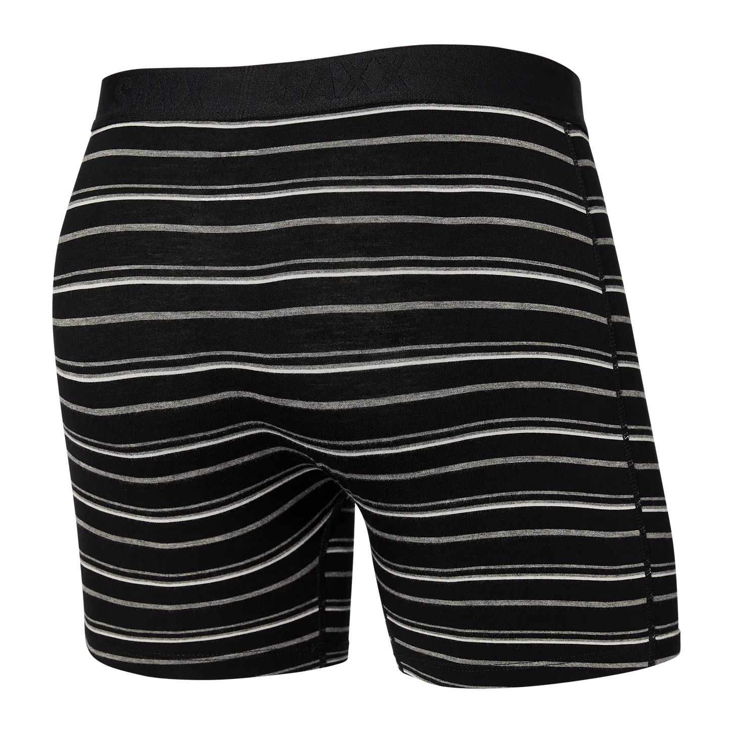 Men's SAXX Vibe Boxer Brief Pattern: Black Coast Stripe