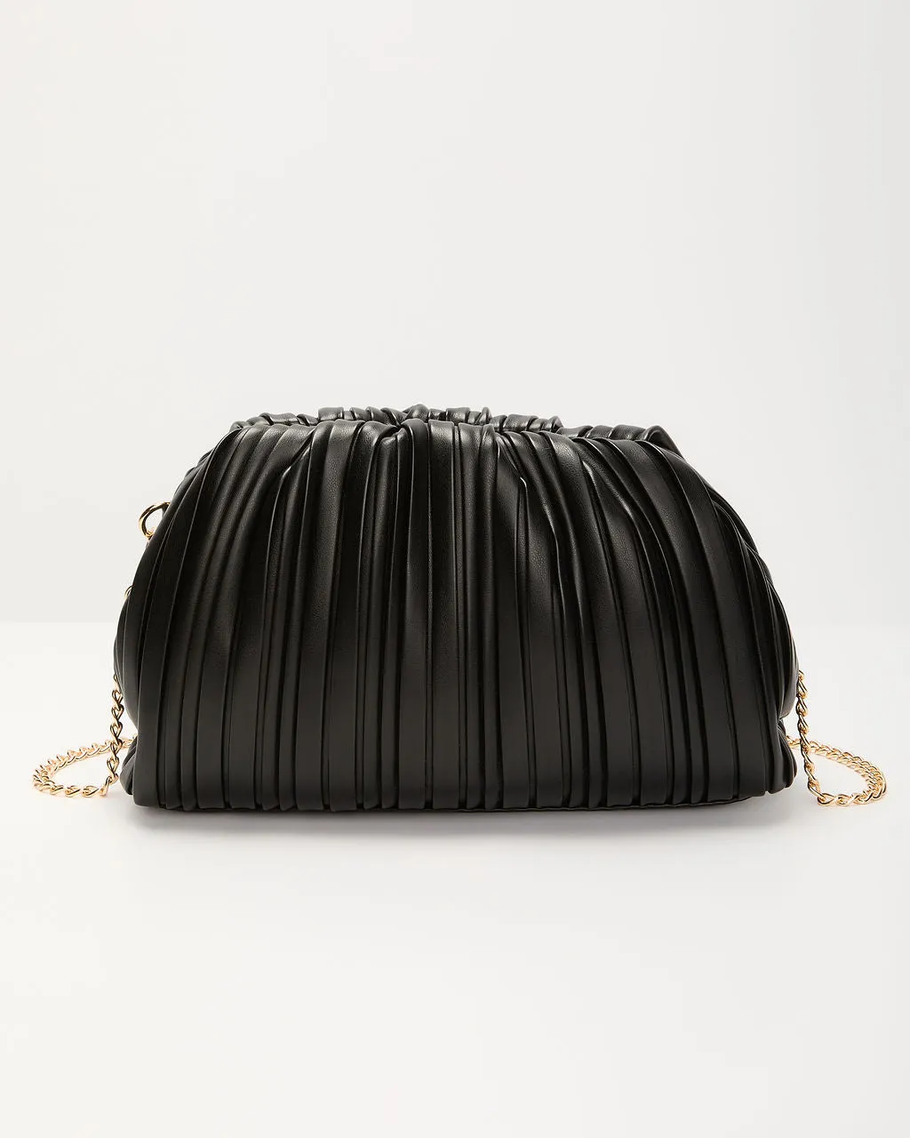 Own the Night Textured Leather Clutch