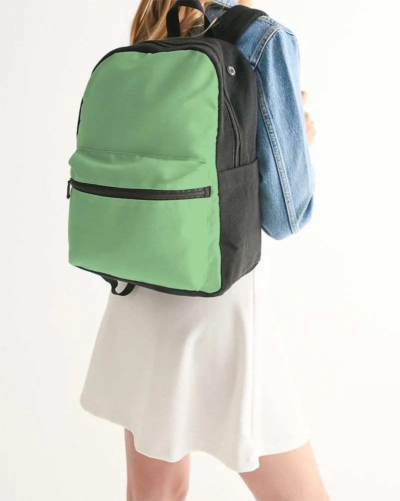 Pastel Green Canvas Backpack | Bright Pastel Green | C45M0Y60K0