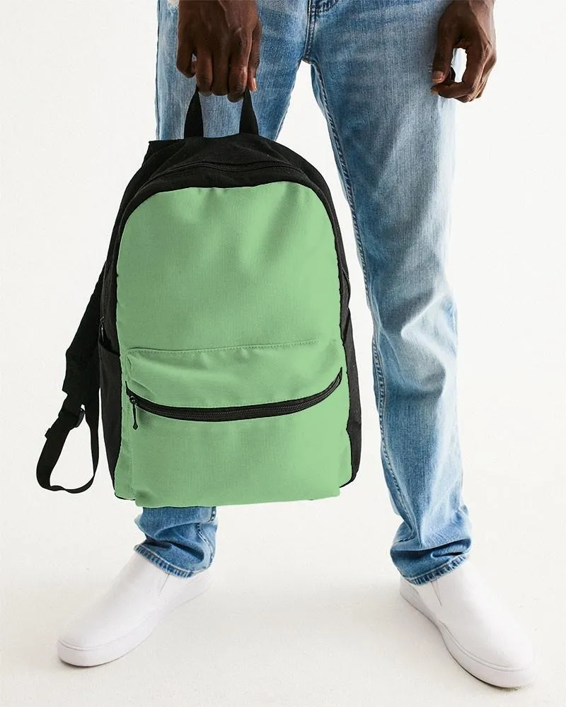 Pastel Green Canvas Backpack | Bright Pastel Green | C45M0Y60K0