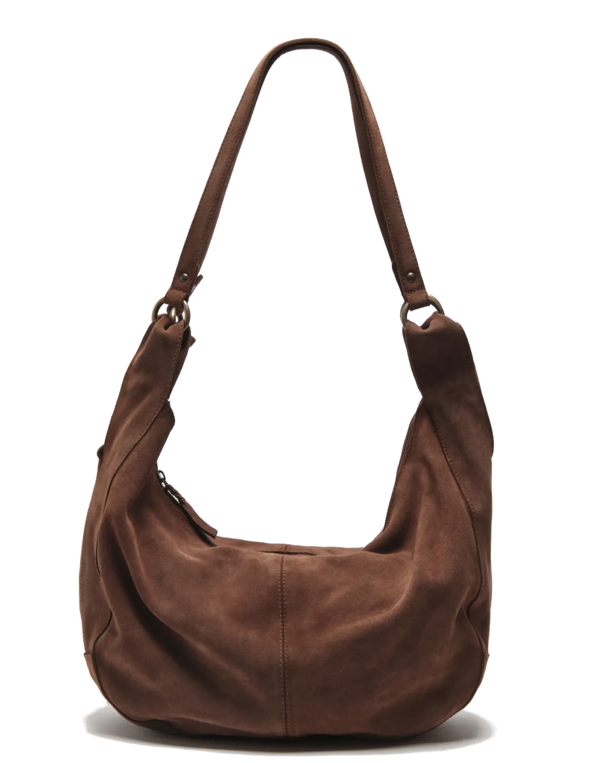 Roma Suede Tote Bag in Rust