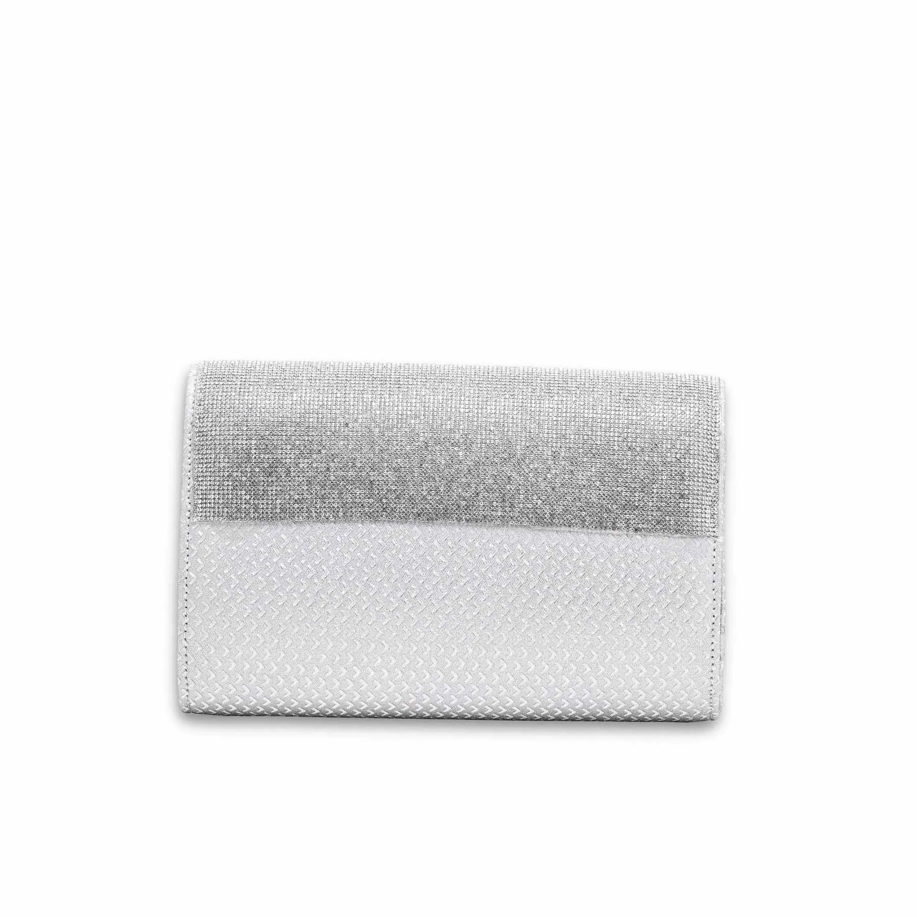 Silver Fancy Clutch P15348