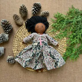 Single Doll- Pompa- Cotton Fabric Toy- Deep