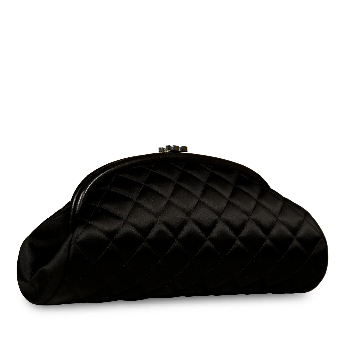 Timeless Satin Half Moon Clutch