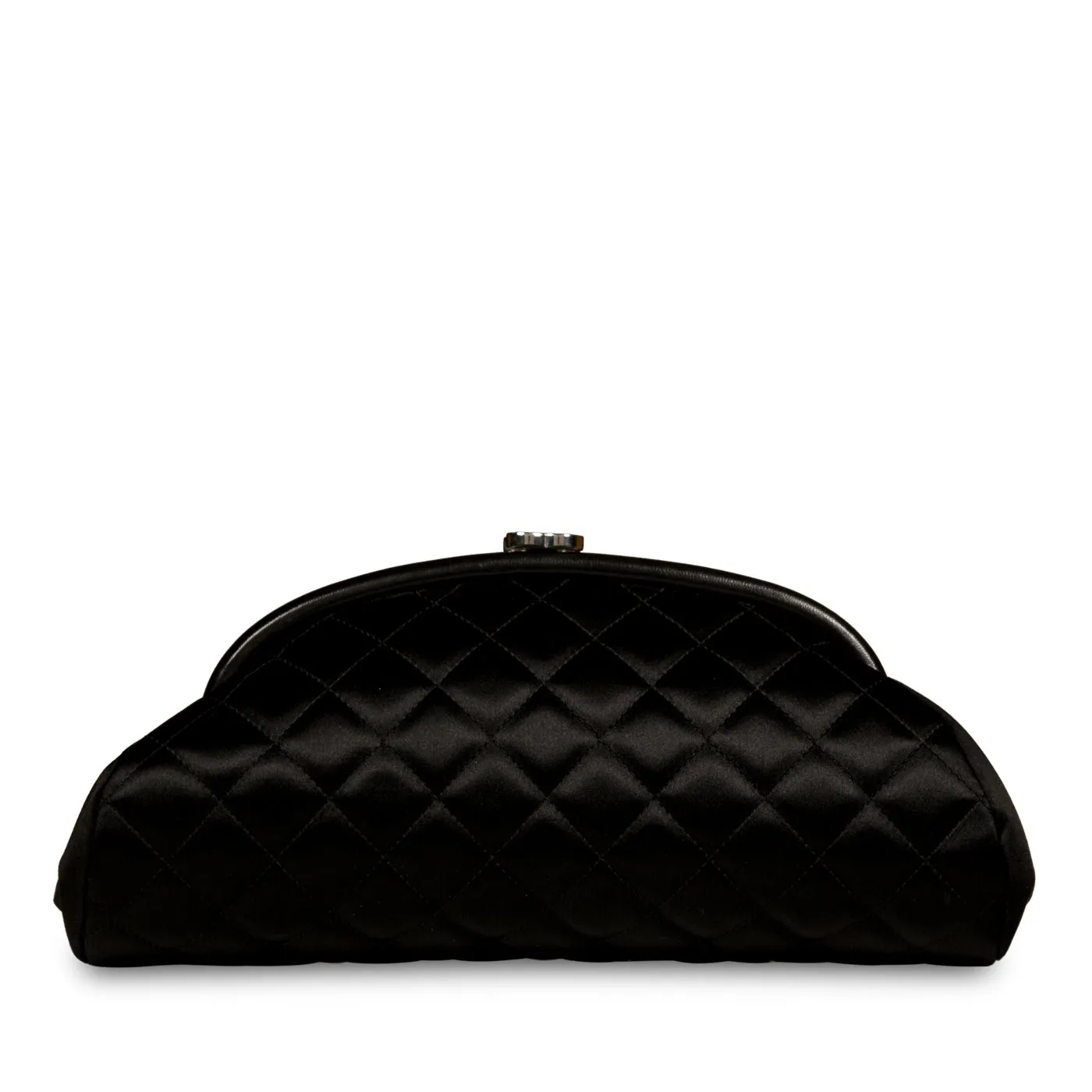 Timeless Satin Half Moon Clutch