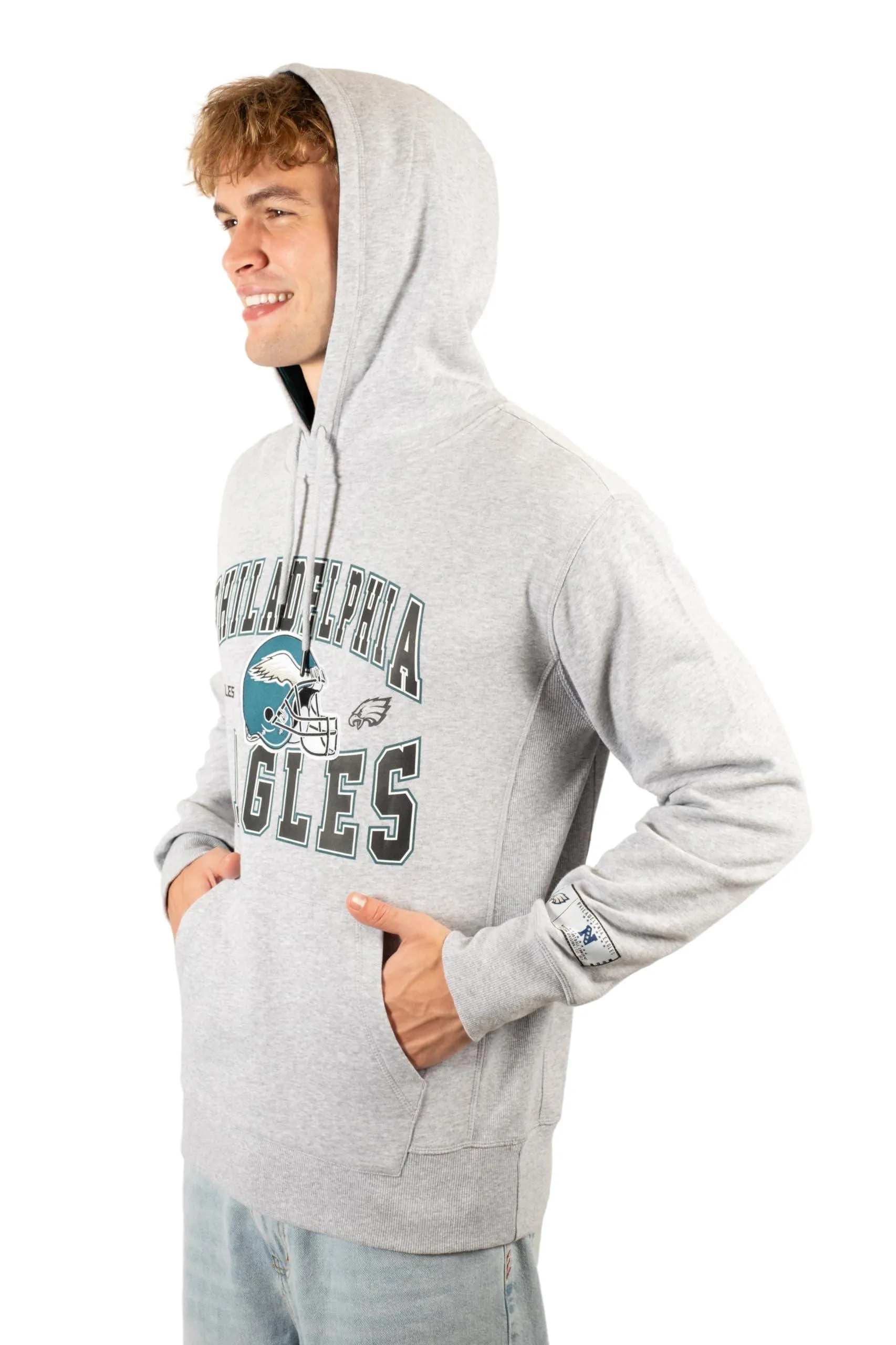 Ultra Game NFL Official Adults Ultimate Quality Super Soft Hoodie Sweatshirt - Unisex, Philadelphia Eagles, Heather Gray|Philadelphia Eagles