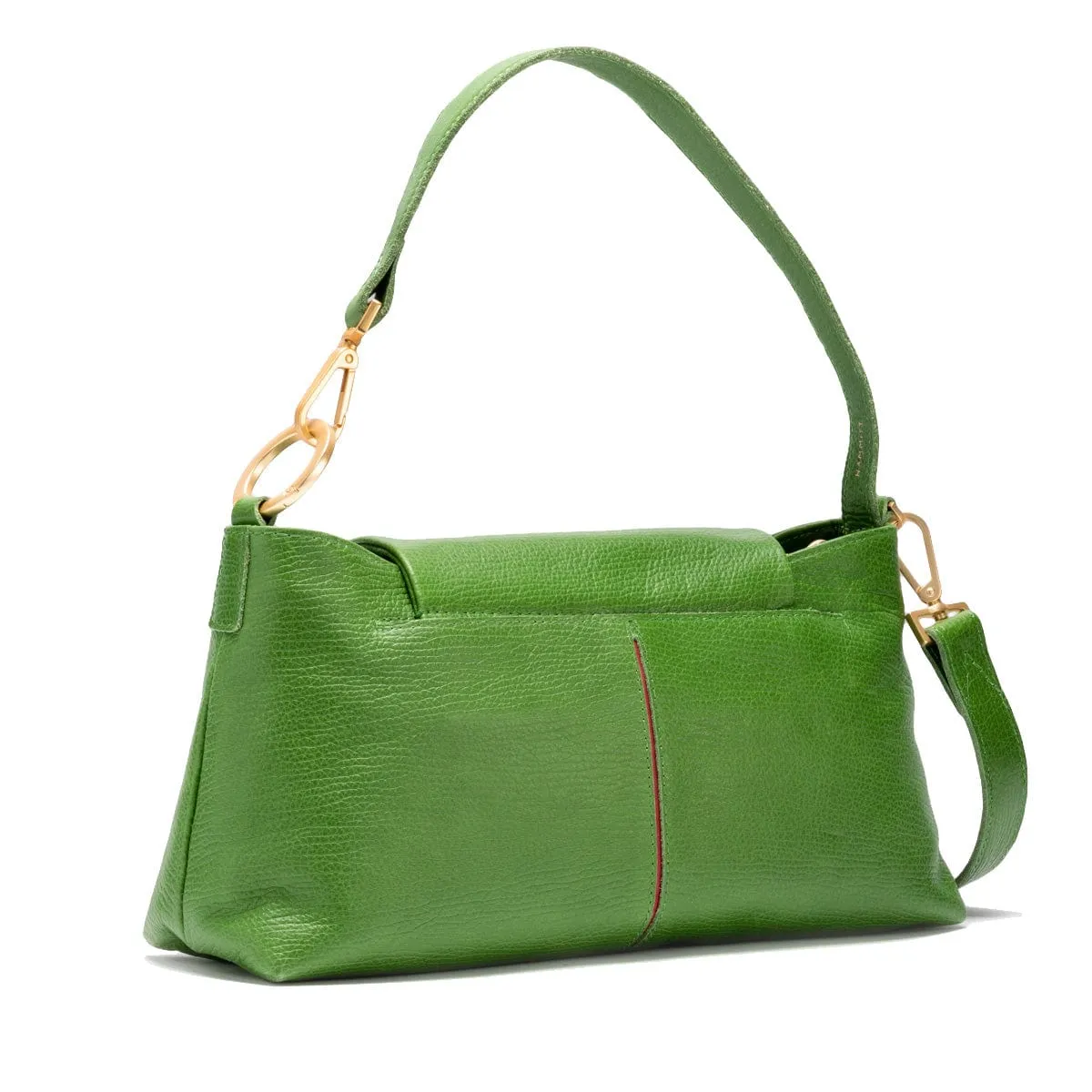 VIP SATCHEL - Palm Green/Brushed Gold