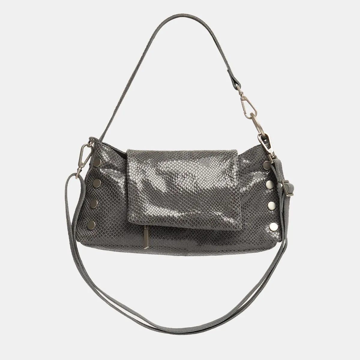 VIP SATCHEL - Skyline Snake/Brushed Silver